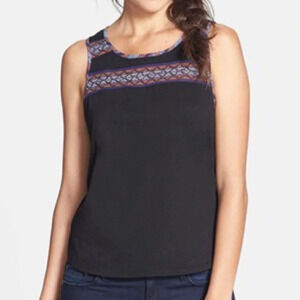 Chloe K Beaded Tank Top Size Small EUC